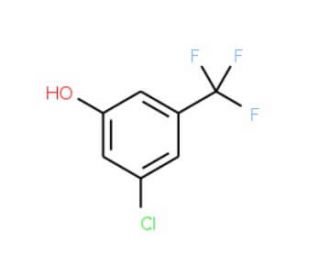 3-Chloro-5-(trifluoromethyl)phenol (CAS 570391-18-3) - chemical structure image