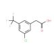 3-Chloro-5-(trifluoromethyl)phenylacetic acid (CAS 886496-99-7) - chemical structure image
