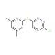 3-Chloro-6-[(4,6-dimethylpyrimidin-2-yl)thio]-pyridazine (CAS 393183-65-8) - chemical structure image