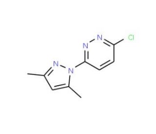 3-chloro-6-(3,5-dimethyl-1H-pyrazol-1-yl)pyridazine (CAS 29334-67-6) - chemical structure image