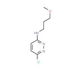 3-Chloro-6-(3-methoxypropylamino)pyridazine (CAS 898656-60-5) - chemical structure image