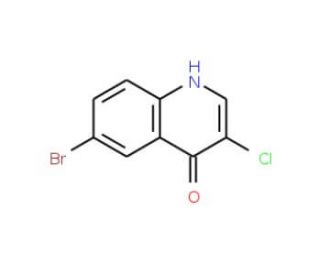 3-Chloro-6-bromo-4-hydroxyquinoline (CAS 857762-32-4) - chemical structure image