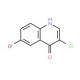 3-Chloro-6-bromo-4-hydroxyquinoline (CAS 857762-32-4) - chemical structure image