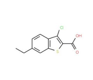3-Chloro-6-ethyl-1-benzothiophene-2-carboxylic acid - chemical structure image