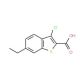 3-Chloro-6-ethyl-1-benzothiophene-2-carboxylic acid - chemical structure image