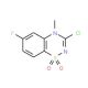 3-Chloro-6-fluoro-4-methyl-4H-1,2,4-benzothiadiazin-1,1-dioxide - chemical structure image
