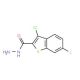 3-Chloro-6-fluoro-benzo[b]thiophene-2-carboxylic acid hydrazide (CAS 329219-36-5) - chemical structure image
