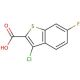 3-Chloro-6-fluorobenzo[b]thiophene-2-carboxylic acid (CAS 34576-92-6) - chemical structure image