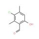 3-Chloro-6-hydroxy-2,4-dimethyl-benzaldehyde (CAS 81322-67-0) - chemical structure image