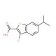 3-chloro-6-isopropyl-1-benzothiophene-2-carboxylic acid - chemical structure image