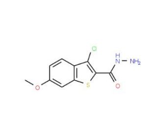 3-Chloro-6-methoxy-1-benzothiophene-2-carbohydrazide - chemical structure image