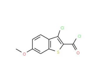 3-Chloro-6-methoxybenzo[b]thiophene-2-carbonyl chloride (CAS 75998-29-7) - chemical structure image