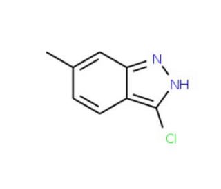 3-Chloro-6-methyl-1H-indazole (CAS 885271-60-3) - chemical structure image