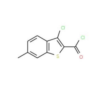 3-Chloro-6-methylbenzo[b]thiophene-2-carbonyl chloride (CAS 34576-87-9) - chemical structure image