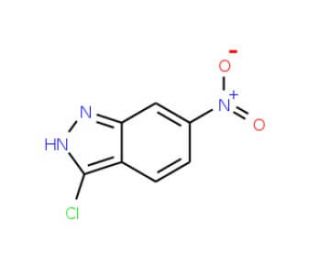 3-Chloro-6-nitro-1H-indazole (CAS 50593-68-5) - chemical structure image