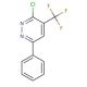 3-chloro-6-phenyl-4-(trifluoromethyl)pyridazine - chemical structure image