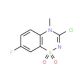 3-Chloro-7-fluoro-4-methyl-4H-1,2,4-benzothiadiazin-1,1-dioxide - chemical structure image