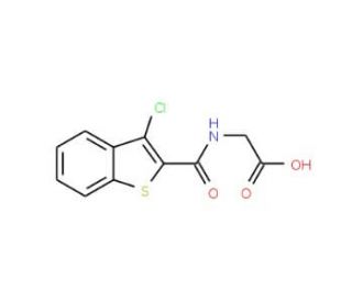 [(3-Chloro-benzo[b]thiophene-2-carbonyl)-amino]-acetic acid - chemical structure image