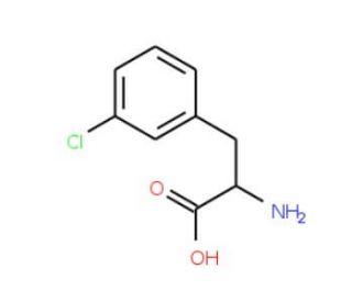 3-Chloro-DL-phenylalanine (CAS 1956-15-6) - chemical structure image
