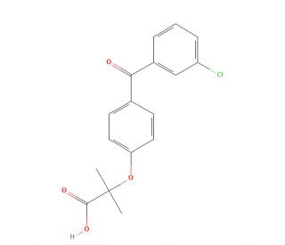 3-Chloro Fenofibric Acid (CAS 60012-96-6) - chemical structure image