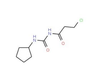 3-chloro-N-[(cyclopentylamino)carbonyl]propanamide - chemical structure image
