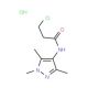 3-Chloro-N-(1,3,5-trimethyl-1H-pyrazol-4-yl)-propionamide hydrochloride - chemical structure image