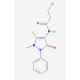3-chloro-N-(1,5-dimethyl-3-oxo-2-phenyl-2,3-dihydro-1H-pyrazol-4-yl)propanamide - chemical structure image