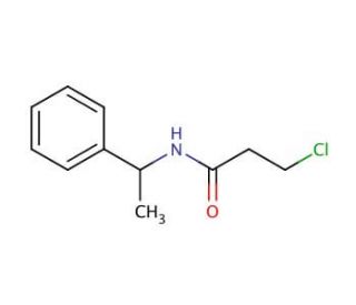 3-chloro-N-(1-phenylethyl)propanamide (CAS 80364-90-5) - chemical structure image