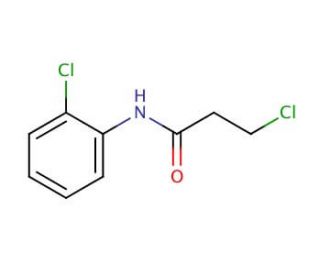 3-chloro-N-(2-chlorophenyl)propanamide (CAS 21261-72-3) - chemical structure image