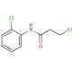 3-chloro-N-(2-chlorophenyl)propanamide (CAS 21261-72-3) - chemical structure image