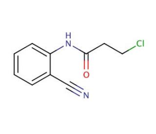 3-chloro-N-(2-cyanophenyl)propanamide - chemical structure image