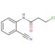 3-chloro-N-(2-cyanophenyl)propanamide - chemical structure image
