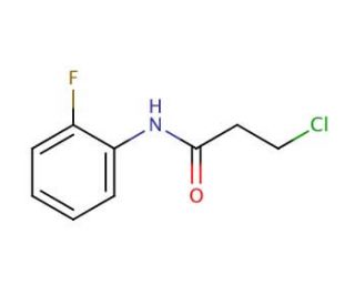 3-chloro-N-(2-fluorophenyl)propanamide (CAS 349097-66-1) - chemical structure image