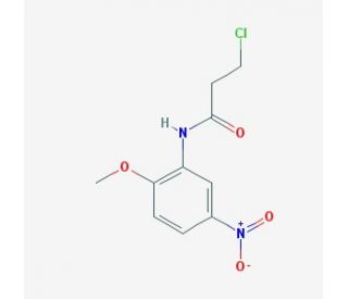 3-chloro-N-(2-methoxy-5-nitrophenyl)propanamide - chemical structure image