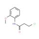 3-chloro-N-(2-methoxyphenyl)propanamide (CAS 55860-23-6) - chemical structure image