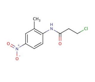 3-chloro-N-(2-methyl-4-nitrophenyl)propanamide - chemical structure image
