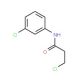 3-chloro-N-(3-chlorophenyl)propanamide (CAS 99585-98-5) - chemical structure image