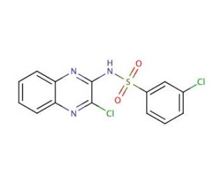 3-chloro-N-(3-chloroquinoxalin-2-yl)benzenesulfonamide - chemical structure image