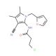 3-chloro-N-[3-cyano-1-(2-furylmethyl)-4,5-dimethyl-1H-pyrrol-2-yl]propanamide - chemical structure image