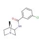 3-Chloro-N-(3-quinuclidinyl)benzamide (CAS 120570-07-2) - chemical structure image