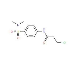 3-chloro-N-{4-[(dimethylamino)sulfonyl]phenyl}propanamide - chemical structure image