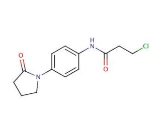 3-chloro-N-[4-(2-oxopyrrolidin-1-yl)phenyl]propanamide - chemical structure image