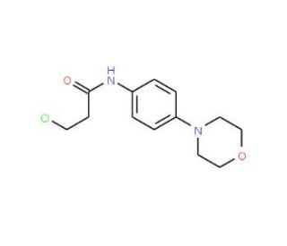 3-Chloro-N-(4-morpholinophenyl)propanamide - chemical structure image