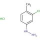 3-Chloro-p-tolylhydrazine hydrochloride (CAS 54812-56-5) - chemical structure image