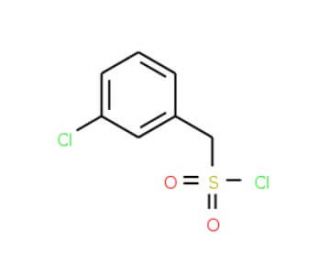 (3-Chloro-phenyl)-methanesulfonyl chloride (CAS 24974-73-0) - chemical structure image