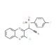 (3-Chloro-quinoxalin-2-yl)-(4-fluoro-benzenesulfonyl)-acetonitrile - chemical structure image