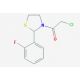 3-(chloroacetyl)-2-(2-fluorophenyl)-1,3-thiazolidine - chemical structure image
