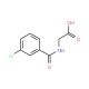 [(3-Chlorobenzoyl)amino]acetic acid (CAS 57728-59-3) - chemical structure image