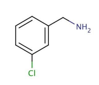 3-Chlorobenzylamine (CAS 4152-90-3) - chemical structure image
