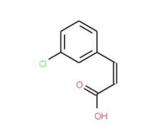 3-Chlorocinnamic acid (CAS 1866-38-2) - chemical structure image